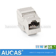 Cat6 rj45 UTP Module à clé de 180 degrés de clé / plug modulaire femelle sans système systimax